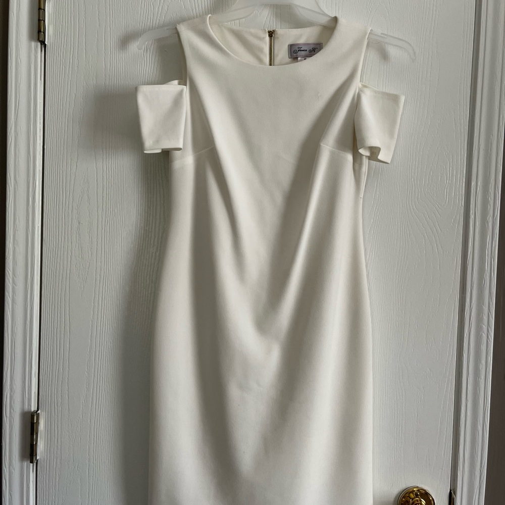 Off the shoulder white dress